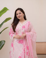 Premium Pure Cotton Fabric Straight Kurta Style Set