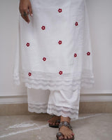 Pure Cotton  Straight Kurti pant dupatta Set