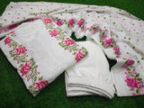 Pure Cotton heavy sequin embroidered kurta set