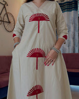 Premium Cotton Slub kurti pant set