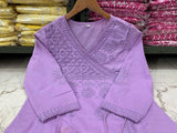 Premium Cotton Chikankari Angrakha Set
