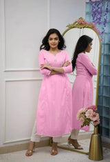 OFFICE ELEGANCE classy Cotton Kurti Pant Set