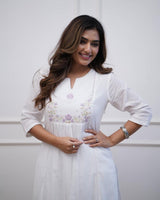 OFFICE ELEGANCE classy Cotton Kurti Pant Set