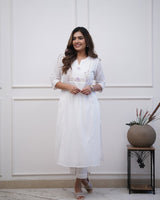 OFFICE ELEGANCE classy Cotton Kurti Pant Set