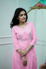 OFFICE ELEGANCE classy Cotton Kurti Pant Set