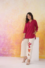 Women Cotton Flex Shirt Pant Co-Ord Set