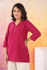 Women Cotton Flex Shirt Pant Co-Ord Set