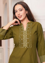 Pure Cotton Cord Set for Women | Kurta Pant Set 60x60 Cotton
