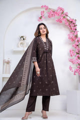 Women Pure Cotton 60x60 Embroidered Kurta Pant Set | M–XXL | 5 Colours