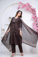 Women Pure Cotton 60x60 Embroidered Kurta Pant Set | M–XXL | 5 Colours