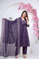 Women Pure Cotton 60x60 Embroidered Kurta Pant Set | M–XXL | 5 Colours