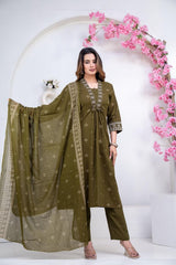 Women Pure Cotton 60x60 Embroidered Kurta Pant Set | M–XXL | 5 Colours