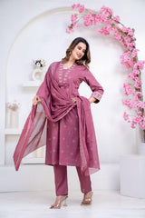 Women Pure Cotton 60x60 Embroidered Kurta Pant Set | M–XXL | 5 Colours