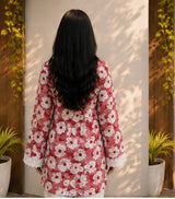 Floral Printed Kurti Top for Women with Lace Border | Stylish Everyday Wear Kurta
